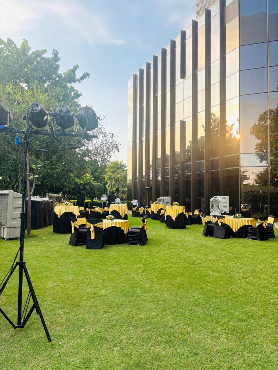 Premium stage setup for event ceremony